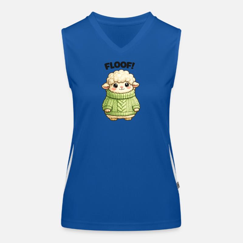 Design de pull mouton câlin Débardeur respirant contrasté Femme