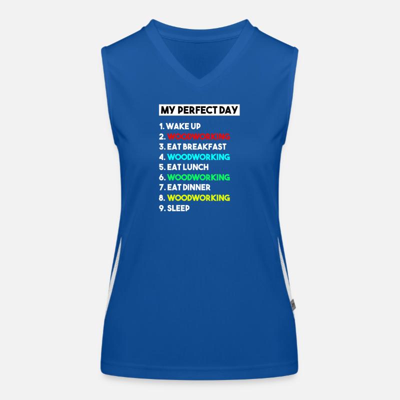 Master Woodworker Sawdust Maker Carpentry Women's Functional Contrast Tank Top