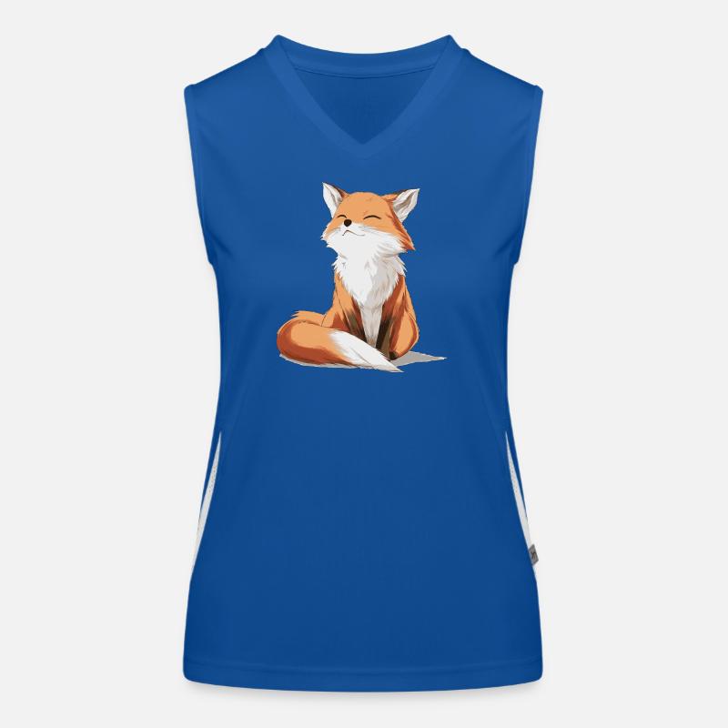 süßer Fuchs Funktionelles Kontrast-Tank Top für Frauen