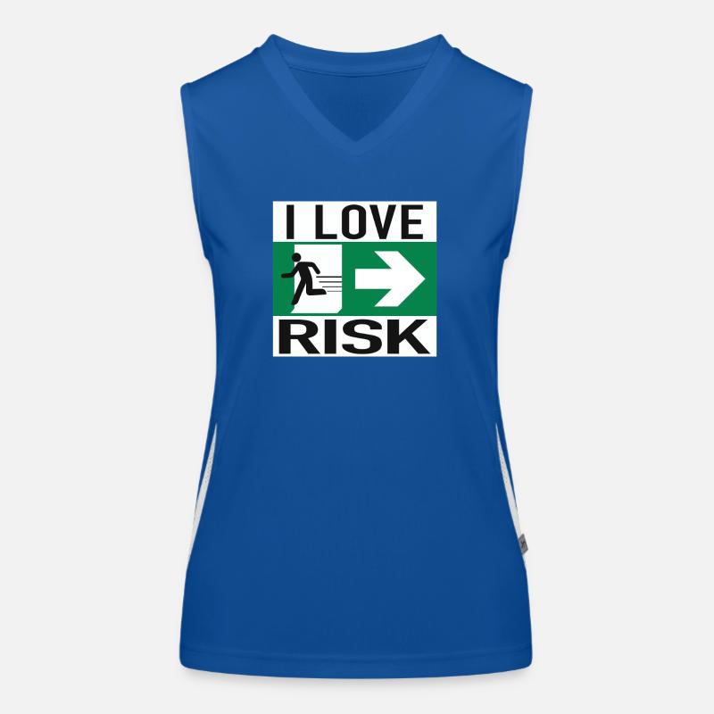 LOVE RISK – Mut beginnt mit einem Schritt Funktionelles Kontrast-Tank Top für Frauen
