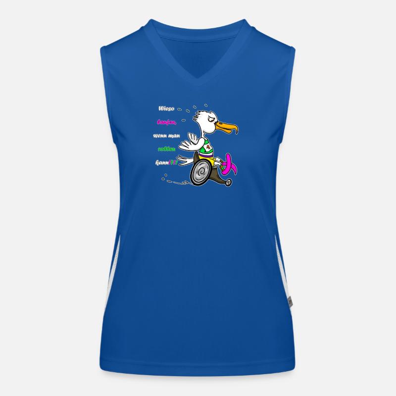 Marathon Seagull – Édition fauteuil roulant de course Débardeur respirant contrasté Femme