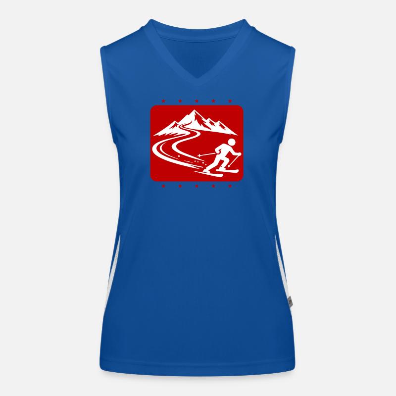 Ski Mountains Women's Functional Contrast Tank Top