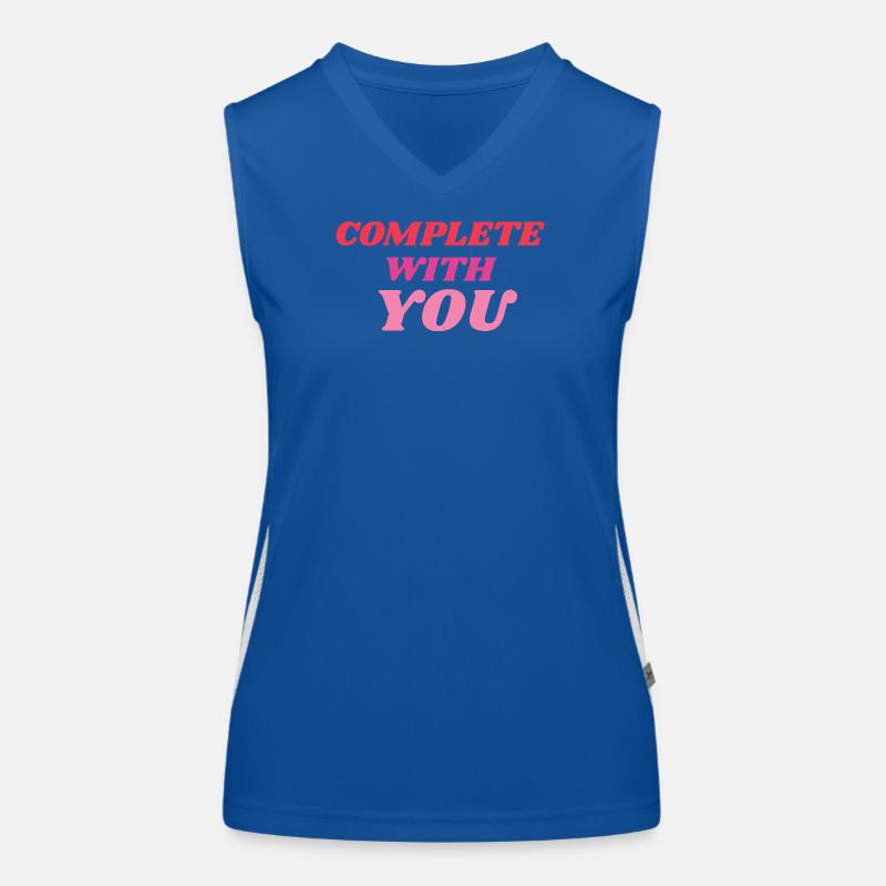 Vollständig mit Dir Romantic Statement Funktionelles Kontrast-Tank Top für Frauen