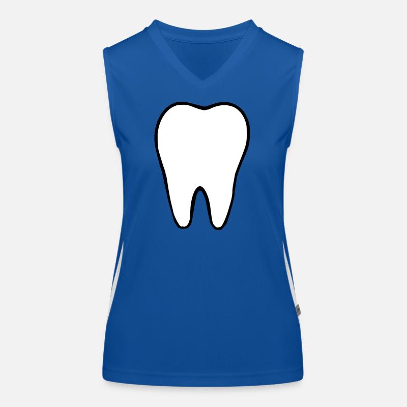 Dent, dents, dentiste Débardeur respirant contrasté Femme