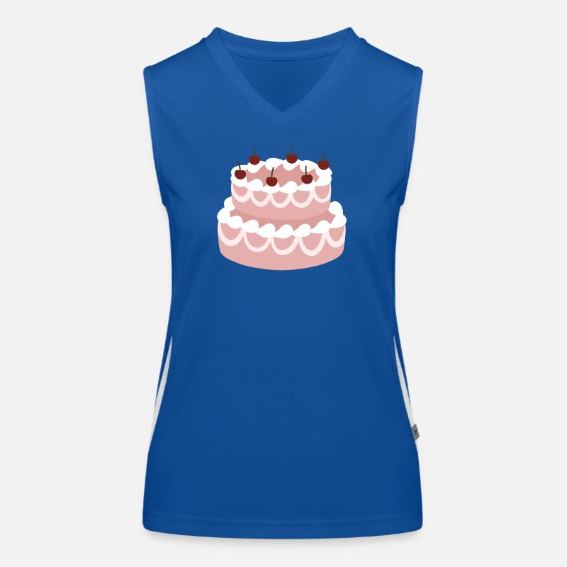 Cherry Pink Layer Cake Women's Functional Contrast Tank Top
