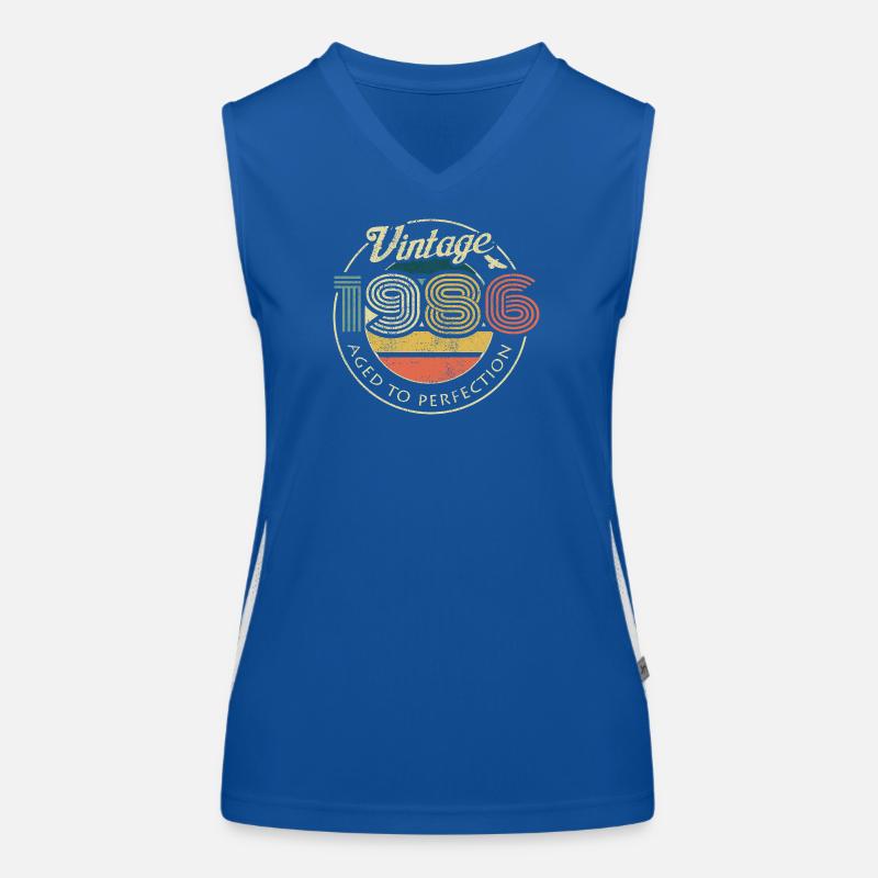 Vintage 60s Retro Logo Women's Functional Contrast Tank Top