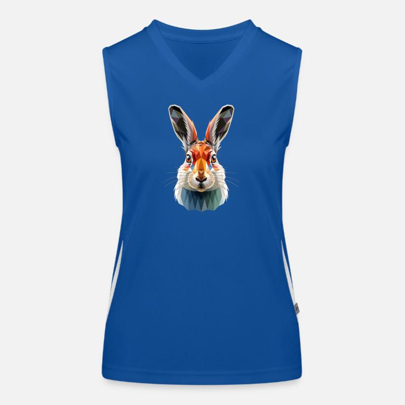 Mountain Rabbit Arctic Hare Albino Rabbit White Rabbit Women's Functional Contrast Tank Top