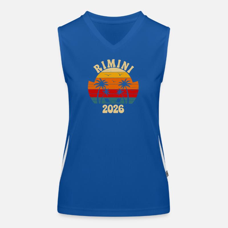 Rimini Sunset Retro 2026 Débardeur respirant contrasté Femme