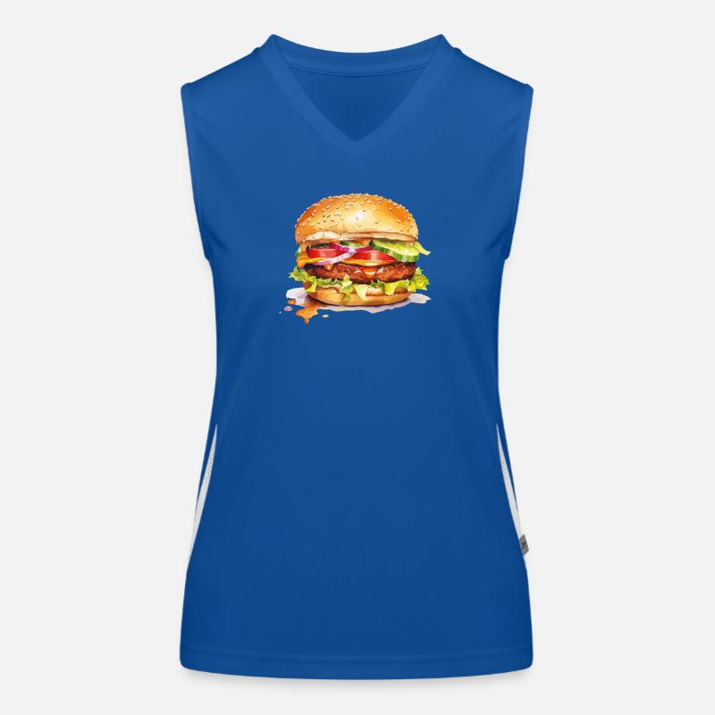 Burger Women's Functional Contrast Tank Top
