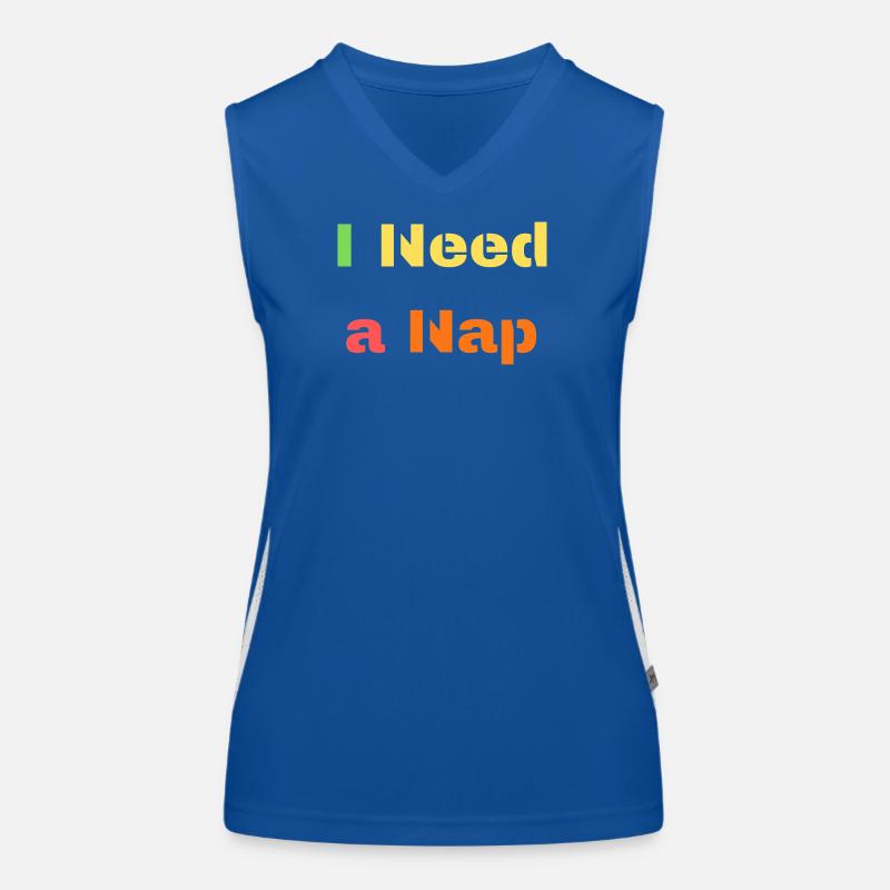 Ich brauche ein Nickerchen-Shirt – Lazy Mood Tee Funktionelles Kontrast-Tank Top für Frauen