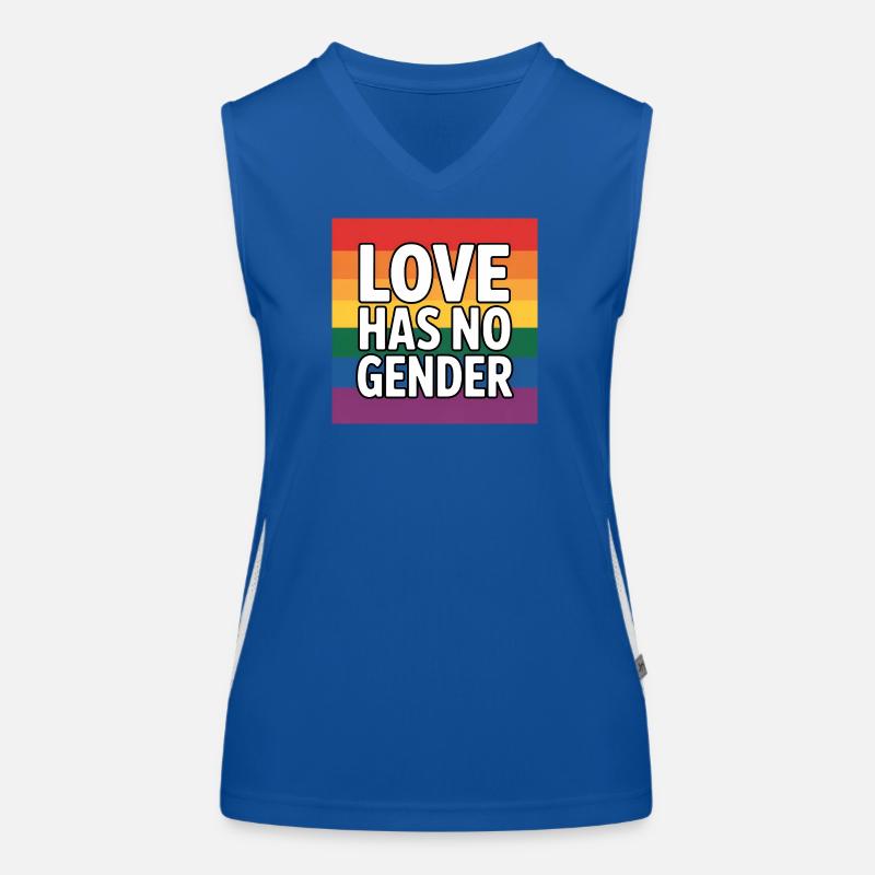 L’amour n’a pas de genre - Pride Tee Débardeur respirant contrasté Femme