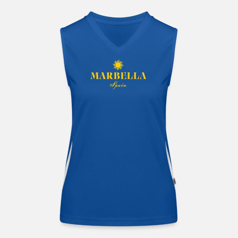 Marbella Sun Logo Spain Women's Functional Contrast Tank Top
