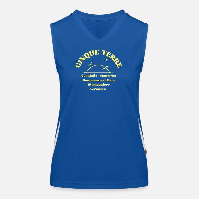 Cinque Terre Coastal Crest Women's Functional Contrast Tank Top