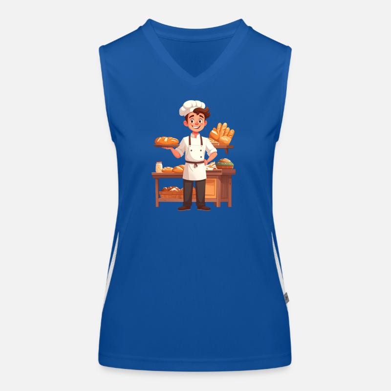 Bäcker Funktionelles Kontrast-Tank Top für Frauen