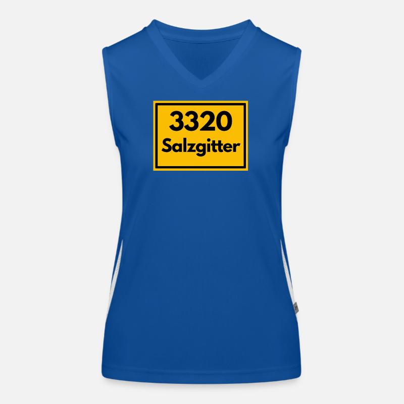 ANCIEN CODE POSTAL RETRO 3320 SALZGITTER Débardeur respirant contrasté Femme