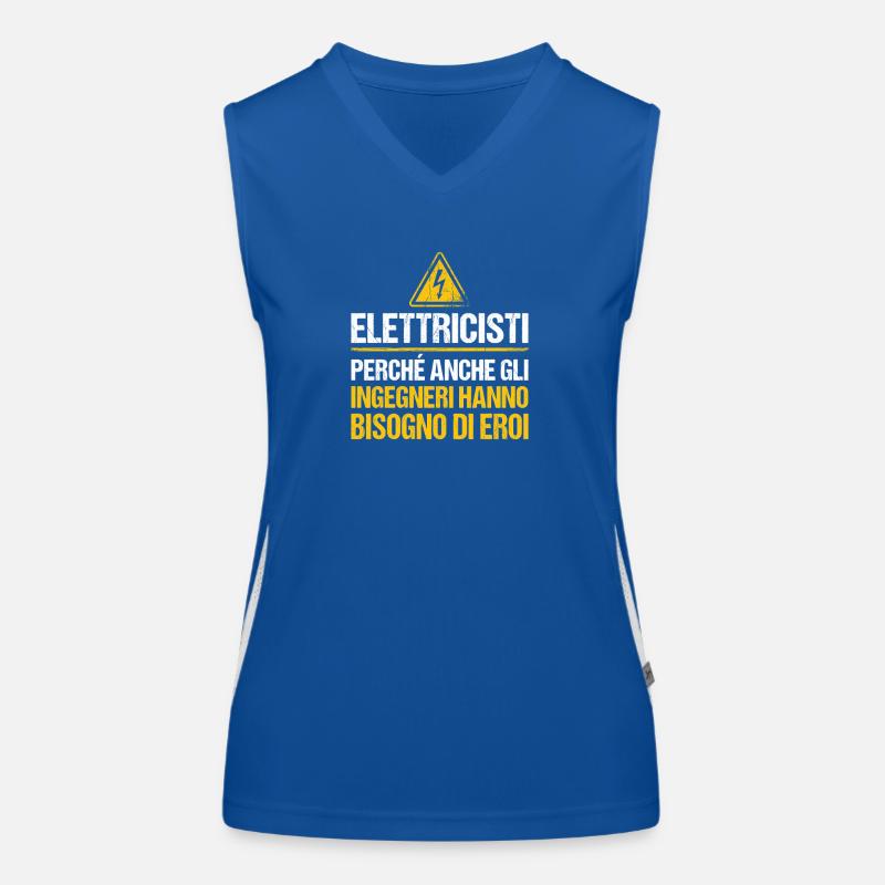 Gift Master Electricity Engineers Women's Functional Contrast Tank Top