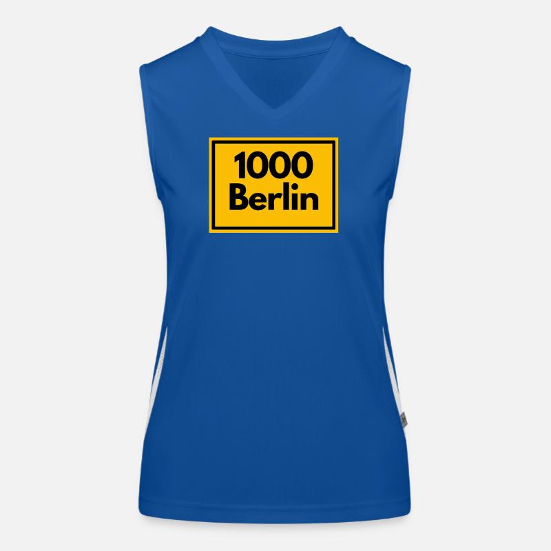 OLD POSTCODE POSTCODE RETRO 1000 BERLIN CAPITAL Women's Functional Contrast Tank Top