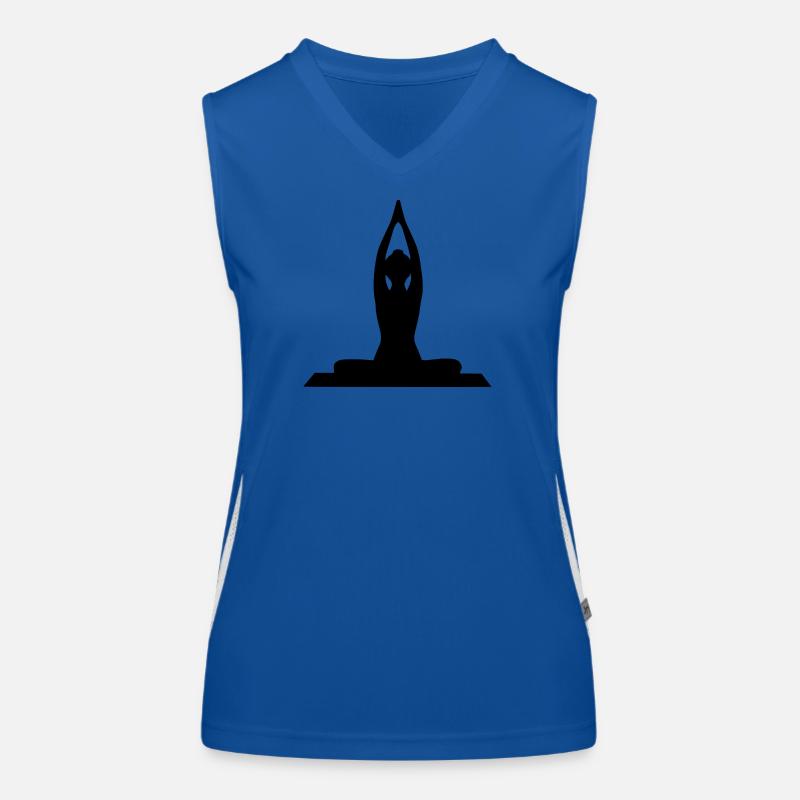 Yoga Forms Silhouettes Black Women's Functional Contrast Tank Top