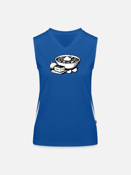 Borsch - Funktionelles Kontrast-Tank Top für Frauen - Royal/Weiß - Vorne