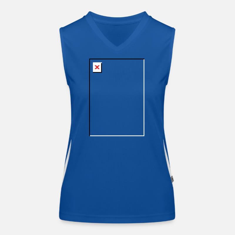 Missing Image – File Not Found Hochformat Funktionelles Kontrast-Tank Top für Frauen