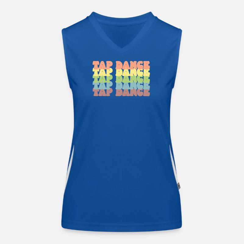 Pastell Regenbogen Tap Dance Funktionelles Kontrast-Tank Top für Frauen