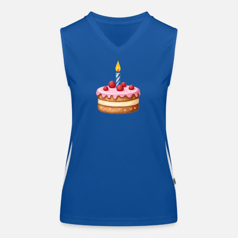 gâteau d’anniversaire Débardeur respirant contrasté Femme