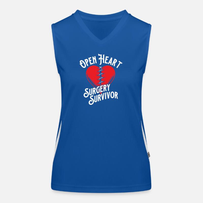 Open Heart Surgery Survivor Cardiac Pride Women's Functional Contrast Tank Top