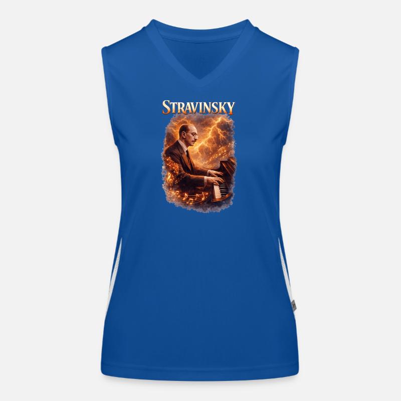 Stravinsky Piano Fire Women's Functional Contrast Tank Top
