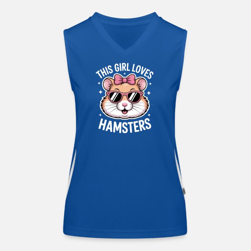 Hamster Sprüche Hamster Lustiges Hamster Geschenk  Funktionelles Kontrast-Tank Top für Frauen
