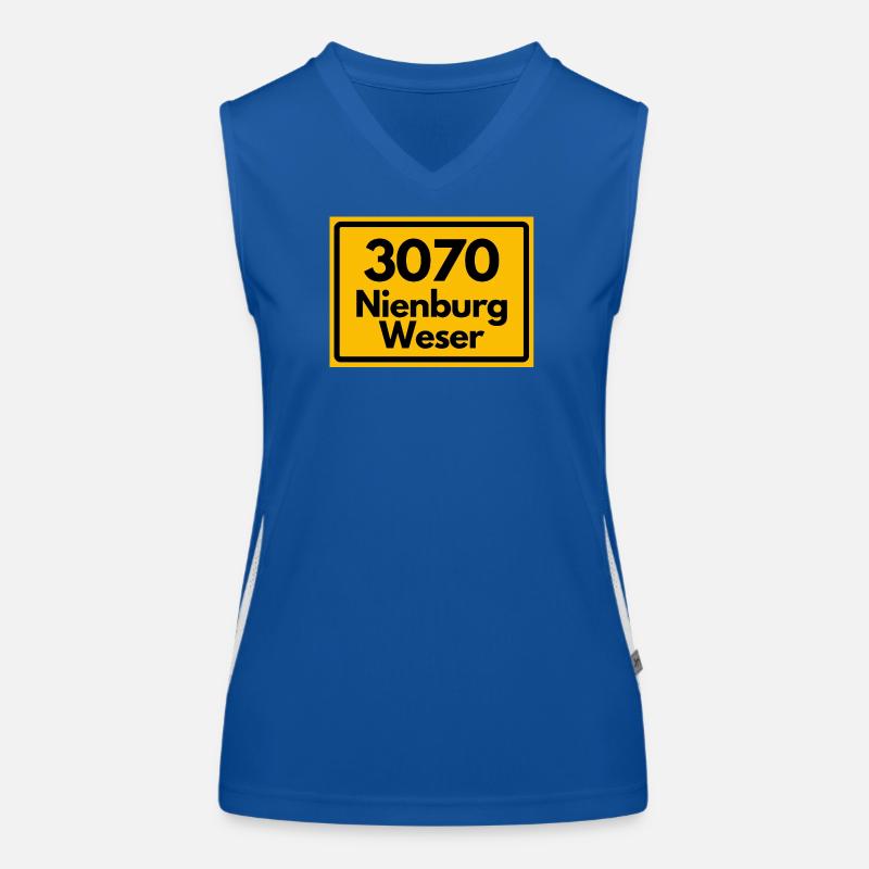 OLD POSTCODE POSTCODE RETRO 3070 NIENBURG WESER! Women's Functional Contrast Tank Top