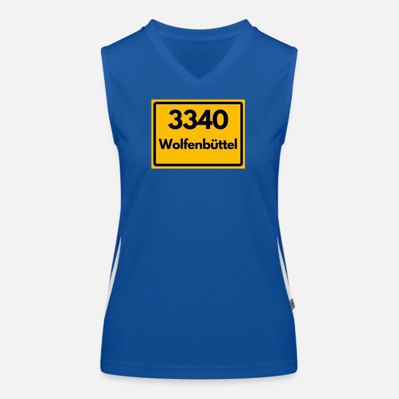 OLD POSTCODE POSTCODE RETRO 3340 WOLFENBÜTTEL Women's Functional Contrast Tank Top