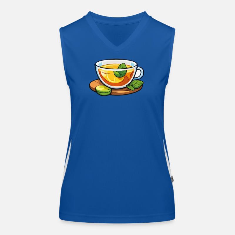 Citrus tea with mint Women's Functional Contrast Tank Top