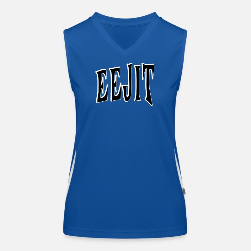 EEJIT – Irish Slang Design Women's Functional Contrast Tank Top