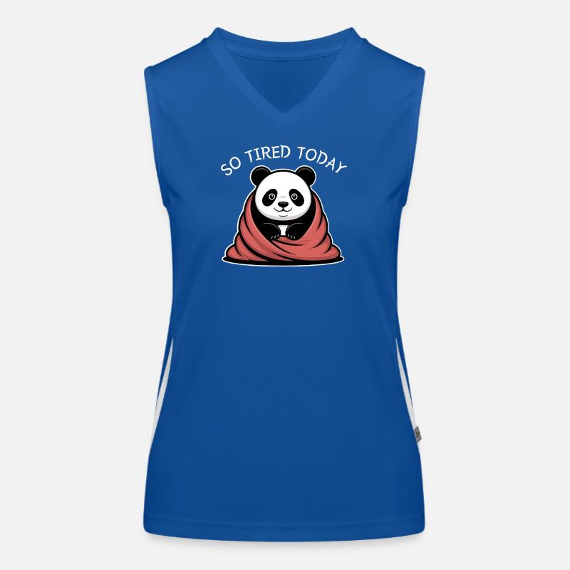 Panda Cuddle Dream Under Blanket Women's Functional Contrast Tank Top