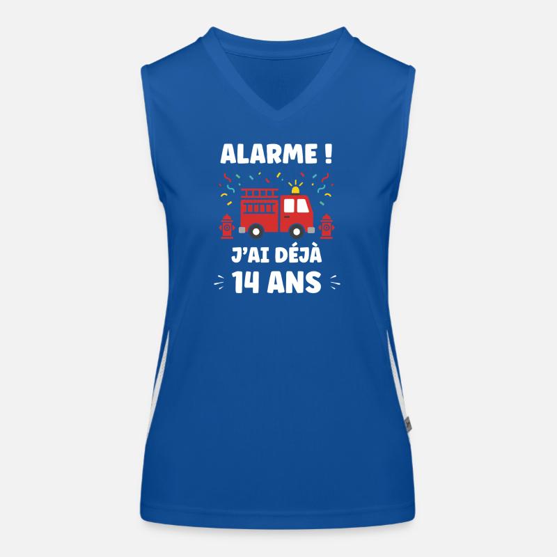 Alerte 14 ans Camion Pompier Débardeur respirant contrasté Femme