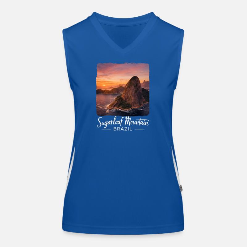 Sugarloaf Mountain Brazil Women's Functional Contrast Tank Top