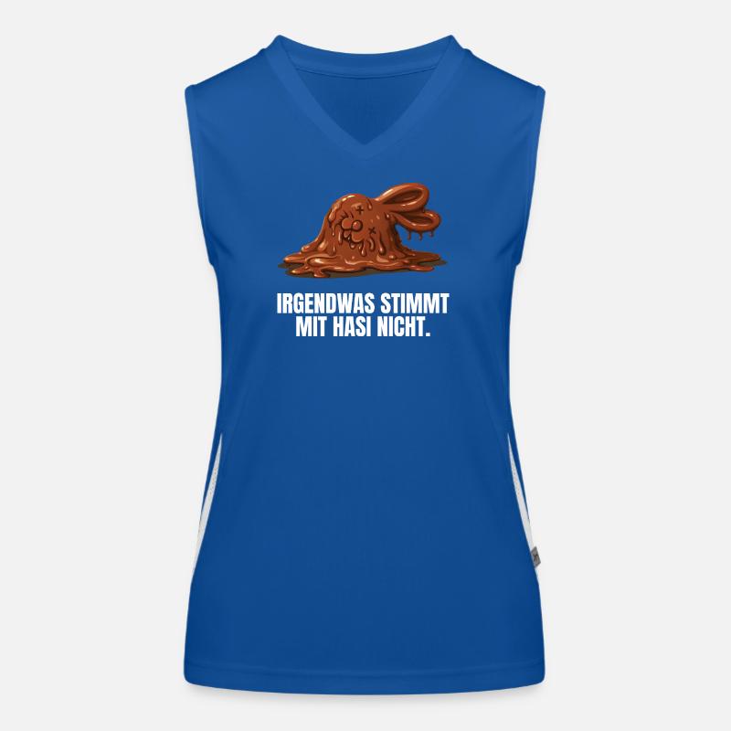 Irgendwas Stimmt Mit Hasi Nicht Böses Hasi Funktionelles Kontrast-Tank Top für Frauen