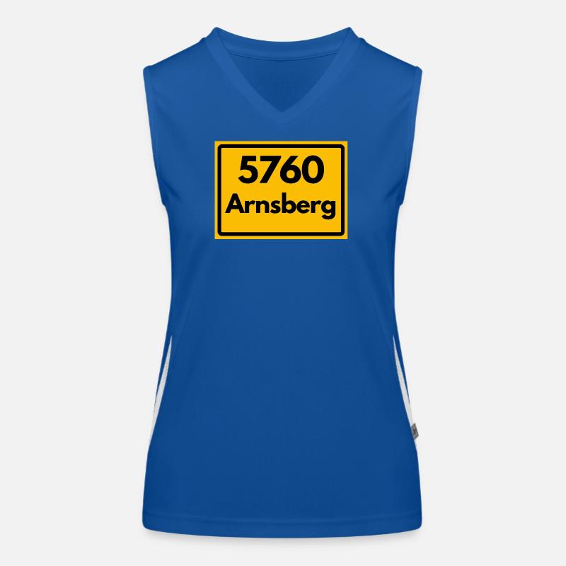 ANCIEN CODE POSTAL RÉTRO 5760 ARNSBERG Débardeur respirant contrasté Femme