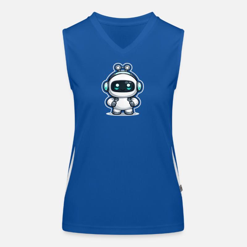Copilot AI Robot Mascot Cute Dev Sticker Débardeur respirant contrasté Femme