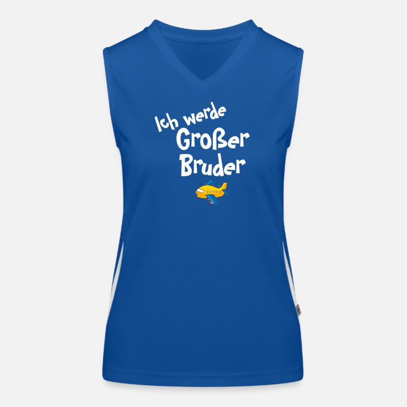 Ich werde Großer Bruder Flugzeug Funktionelles Kontrast-Tank Top für Frauen