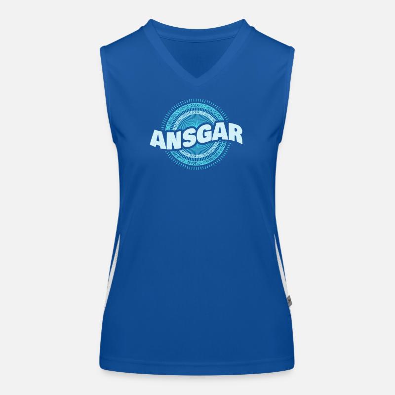 Ansgar als Name Funktionelles Kontrast-Tank Top für Frauen