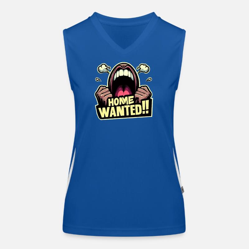 Home Wanted Comic Burst Funktionelles Kontrast-Tank Top für Frauen