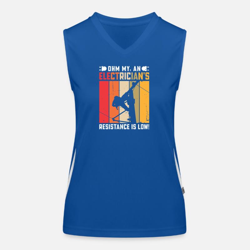Electrician, Electronics Technician, Electrician Women's Functional Contrast Tank Top