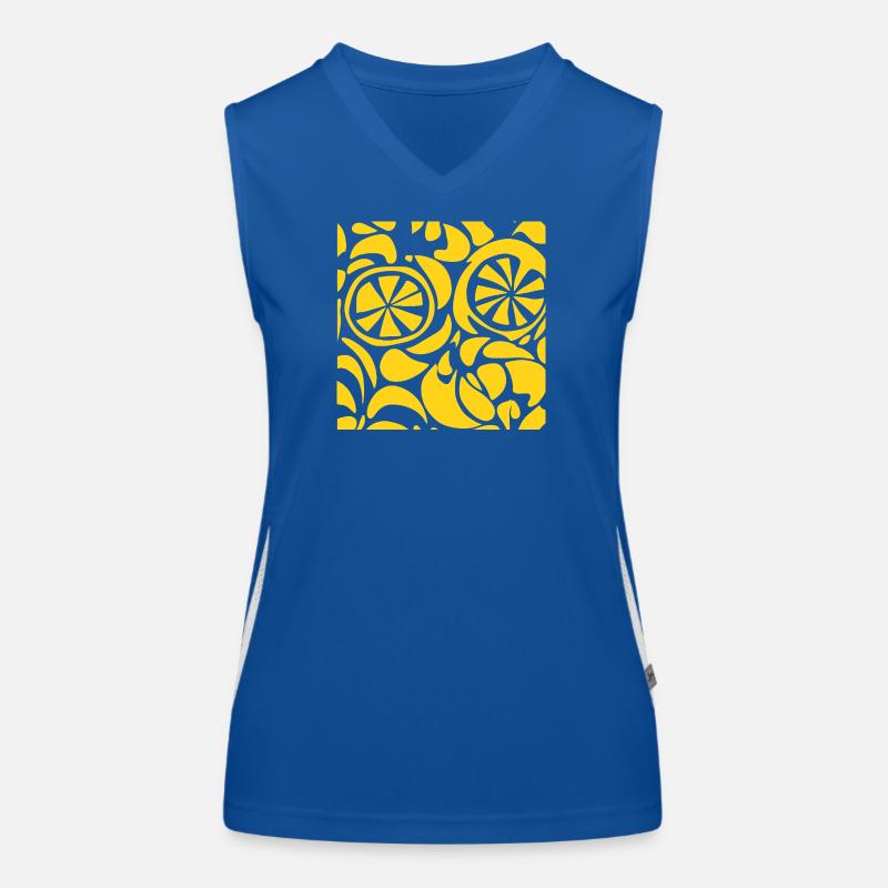 Lemon Pattern Shirt Cute Summer Fruit Aesthetic Funktionelles Kontrast-Tank Top für Frauen
