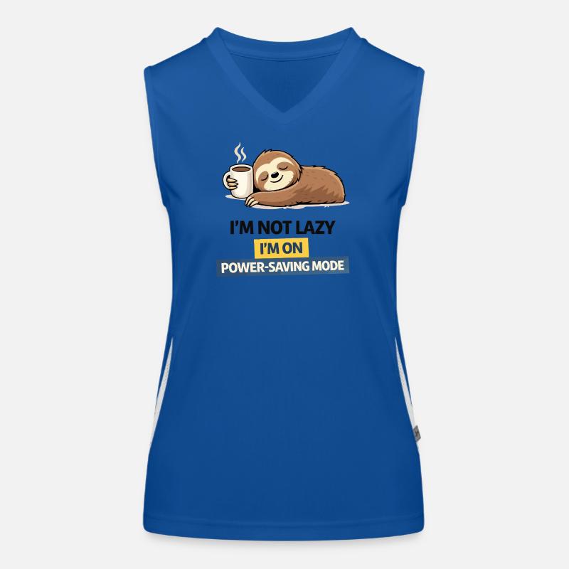 Sloth Energiesparmodus Tee Funktionelles Kontrast-Tank Top für Frauen