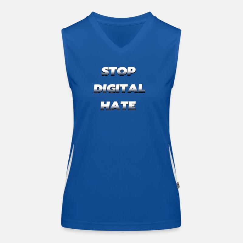 Stop Digital Hate – against digital violence Women's Functional Contrast Tank Top