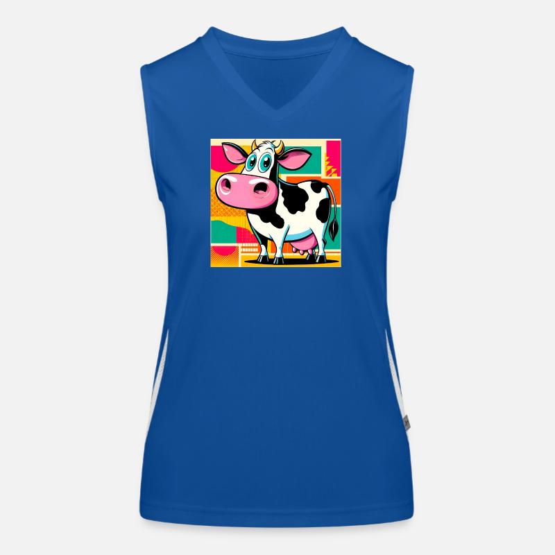 cow Women's Functional Contrast Tank Top
