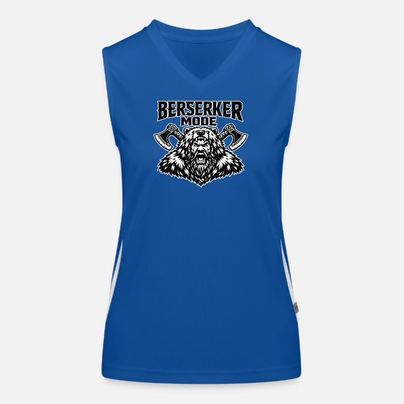 Berserker-Mode Bärachse Funktionelles Kontrast-Tank Top für Frauen