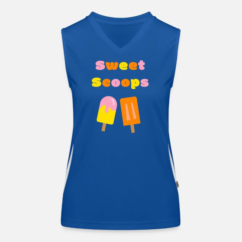 Sweet Scoops Pop Art Funktionelles Kontrast-Tank Top für Frauen