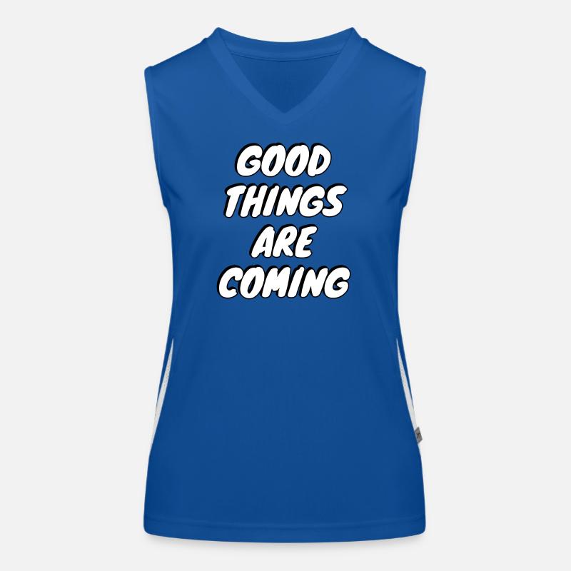 Gute Dinge kommen Funktionelles Kontrast-Tank Top für Frauen